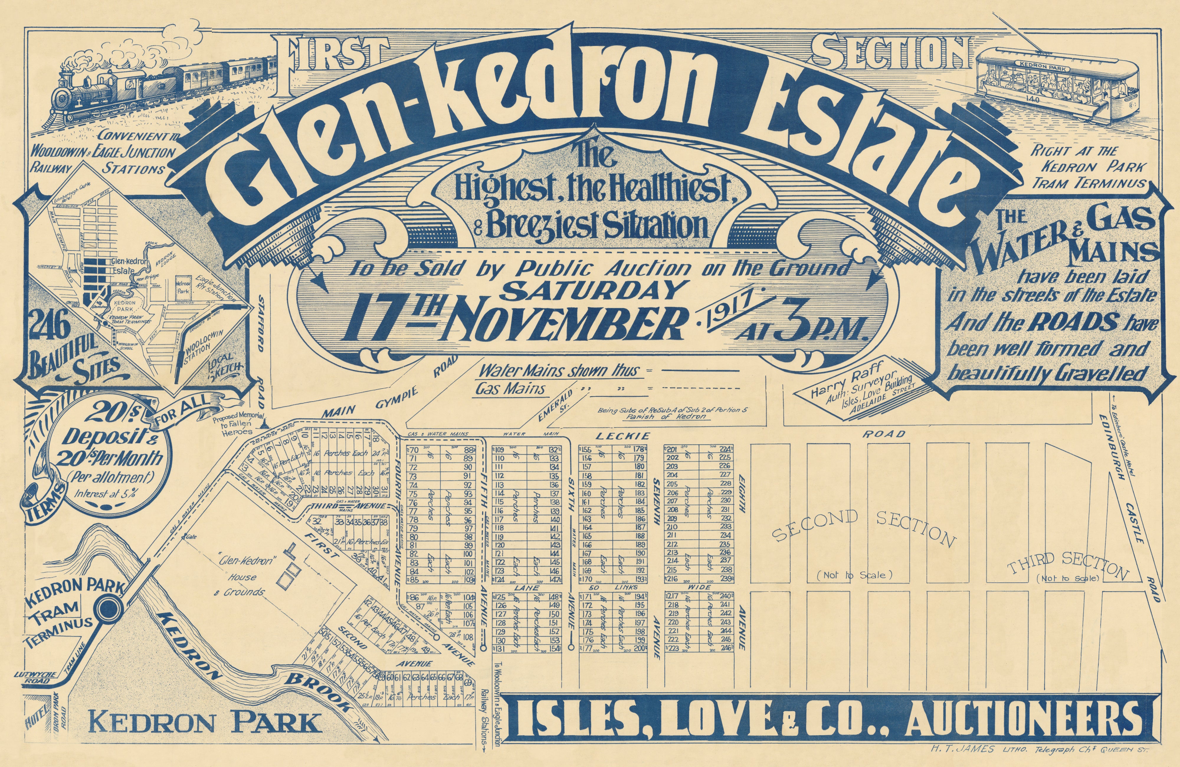 1917 Kedron - Glenkedron Estate - 1st Section