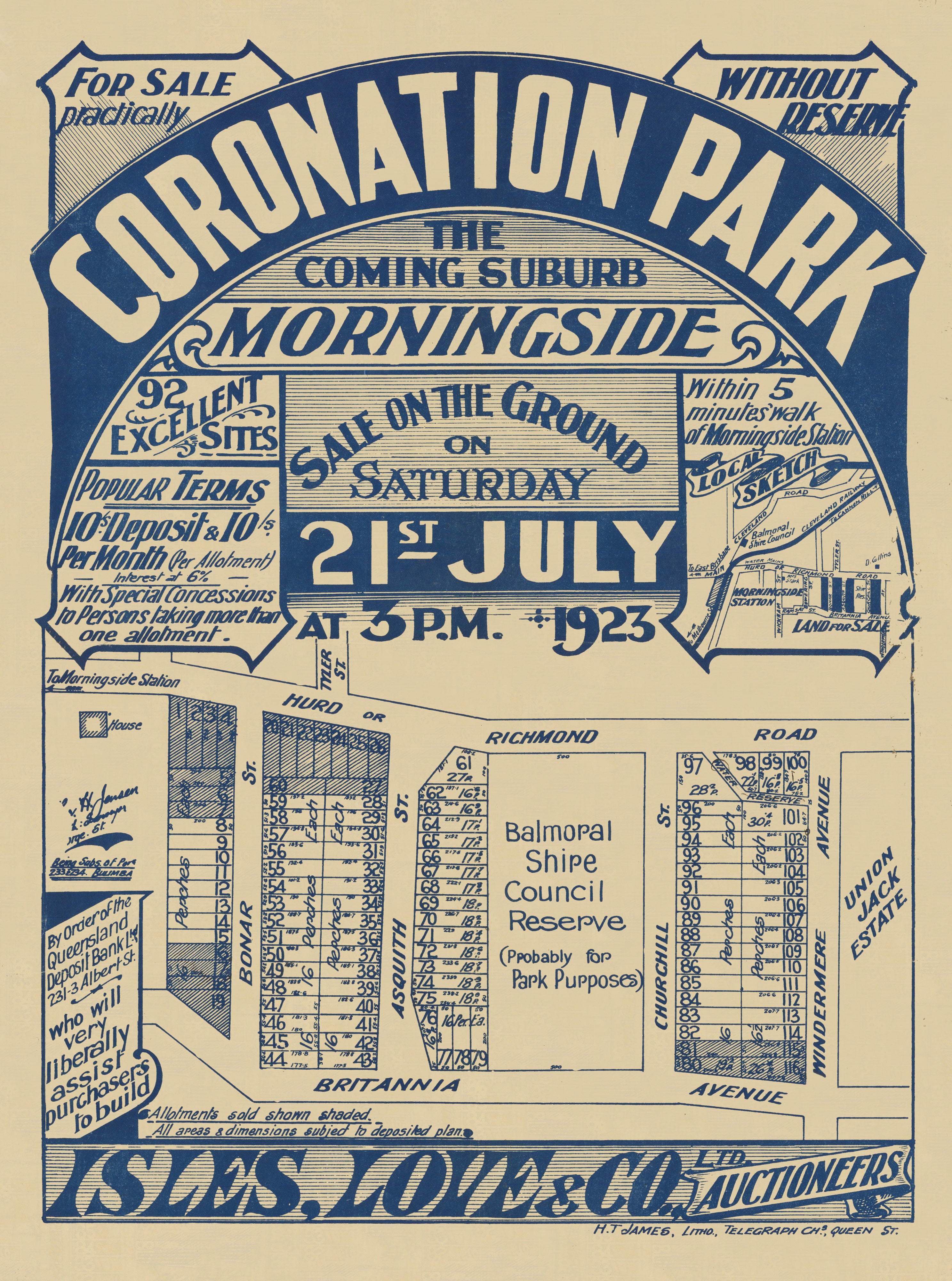1923 Morningside - Coronation Park Estate