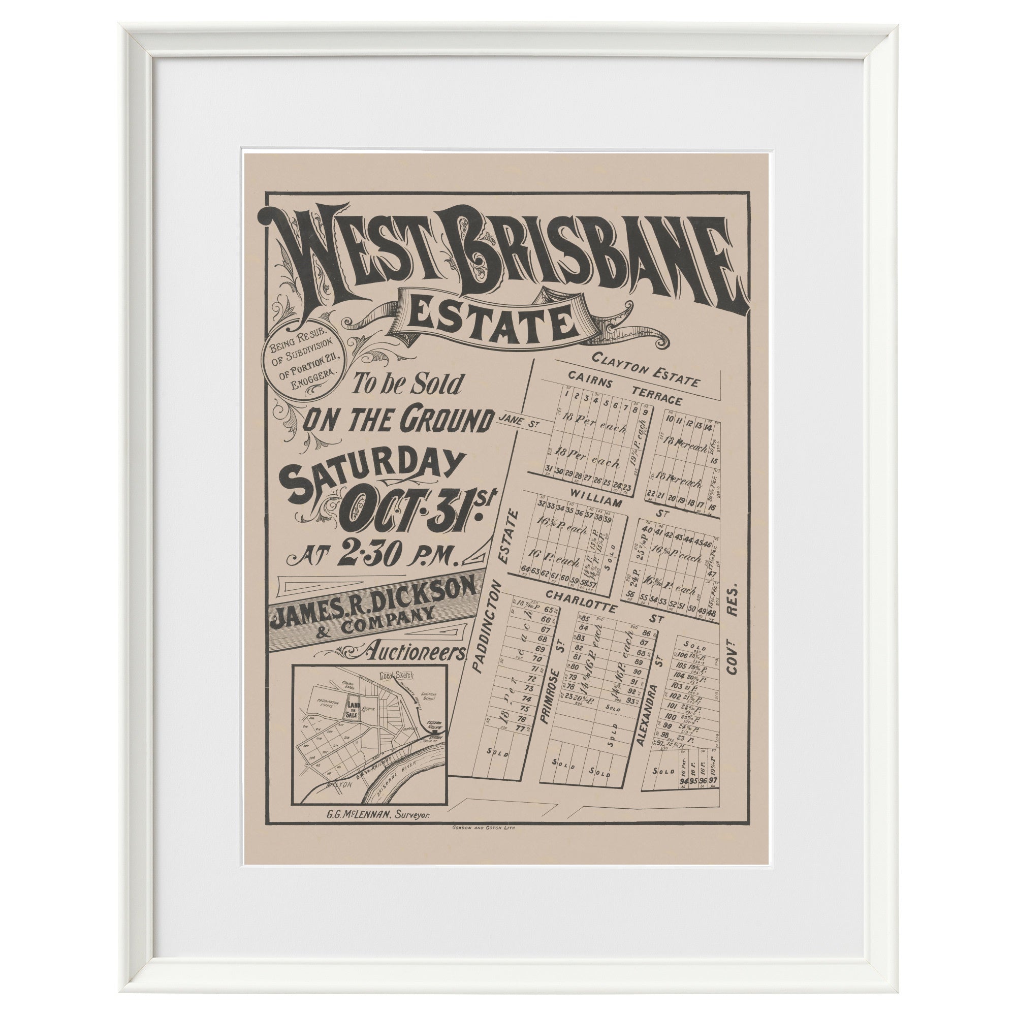 1885 Paddington - West Brisbane Estate