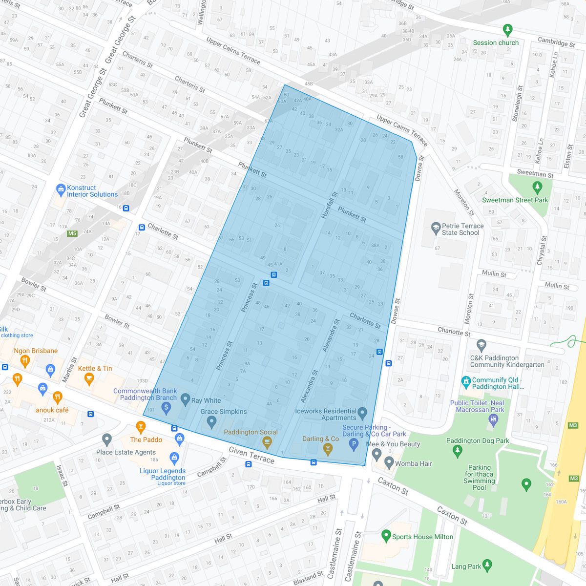 1885 Paddington - West Brisbane Estate – Suburb Maps