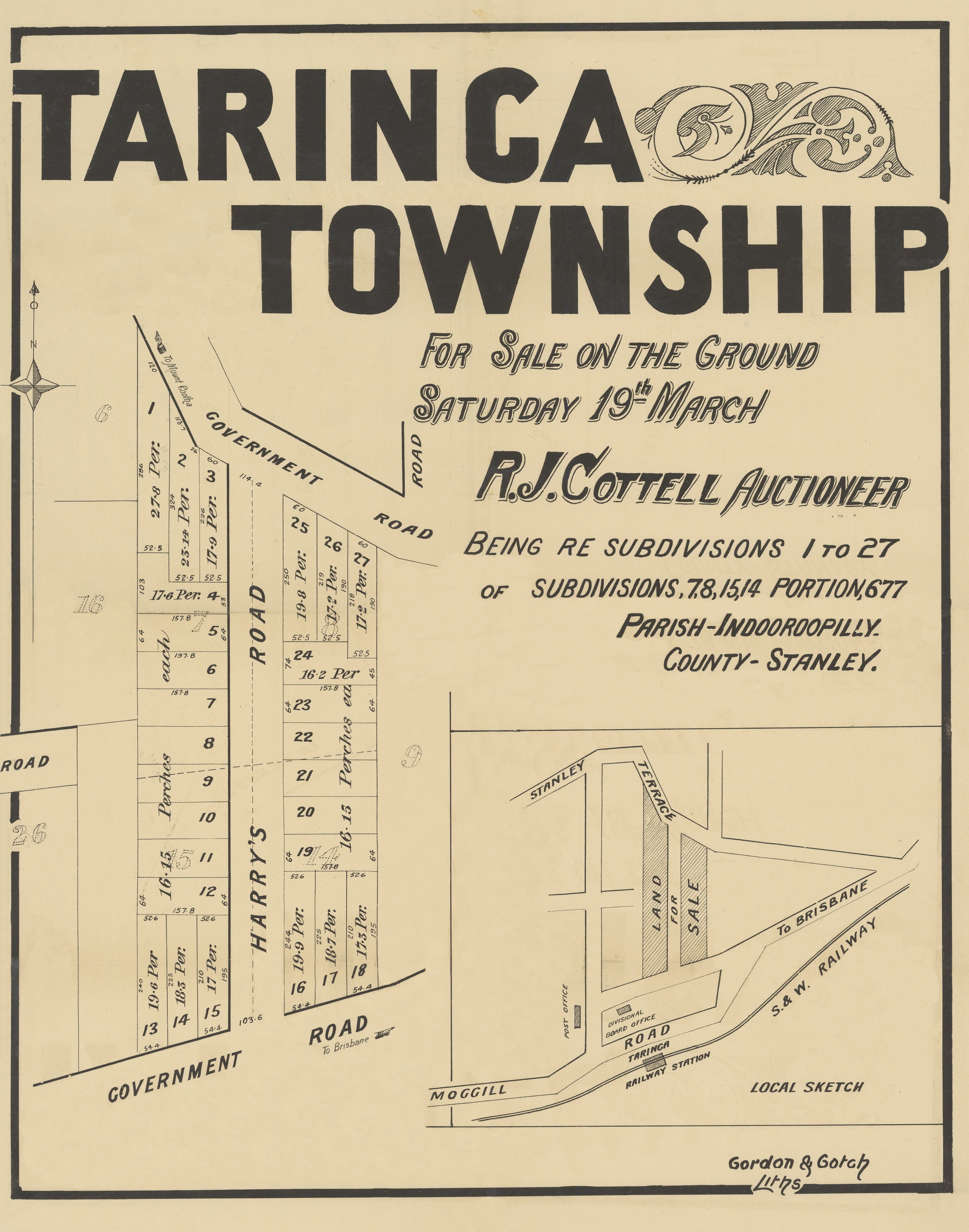 1887 Taringa - Taringa Township