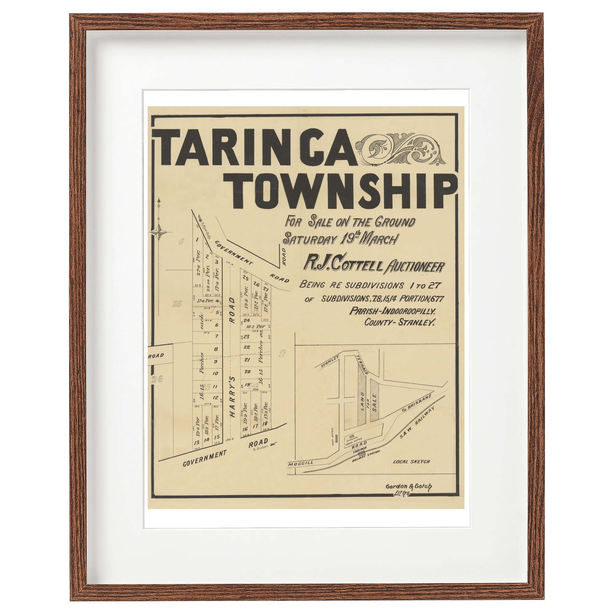 1887 Taringa - Taringa Township