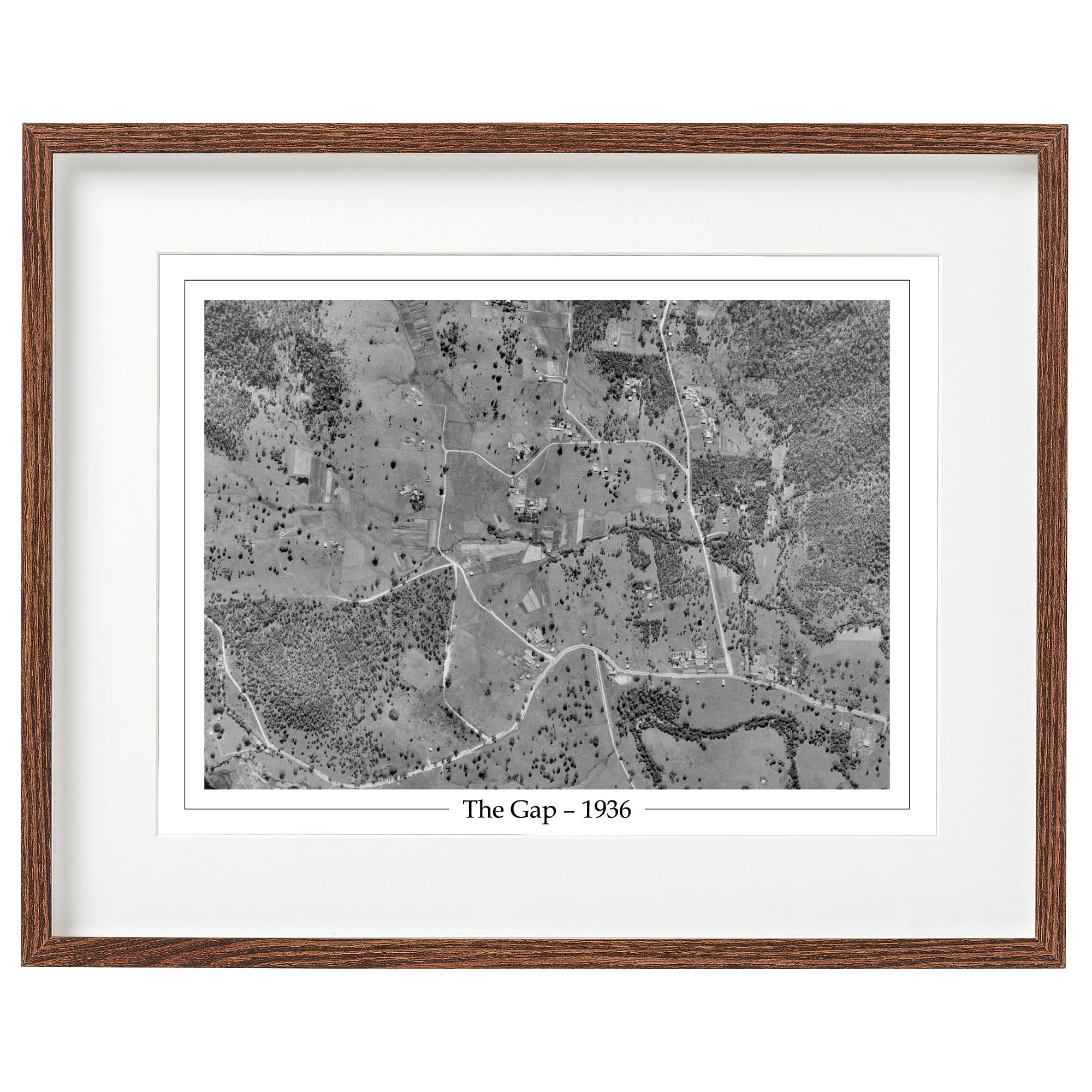 1936 The Gap - Aerial Photo - Waterworks Road