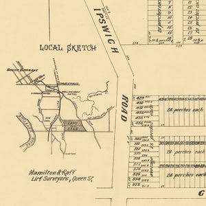 1881 Woolloongabba - Plan of the Thompson Estate