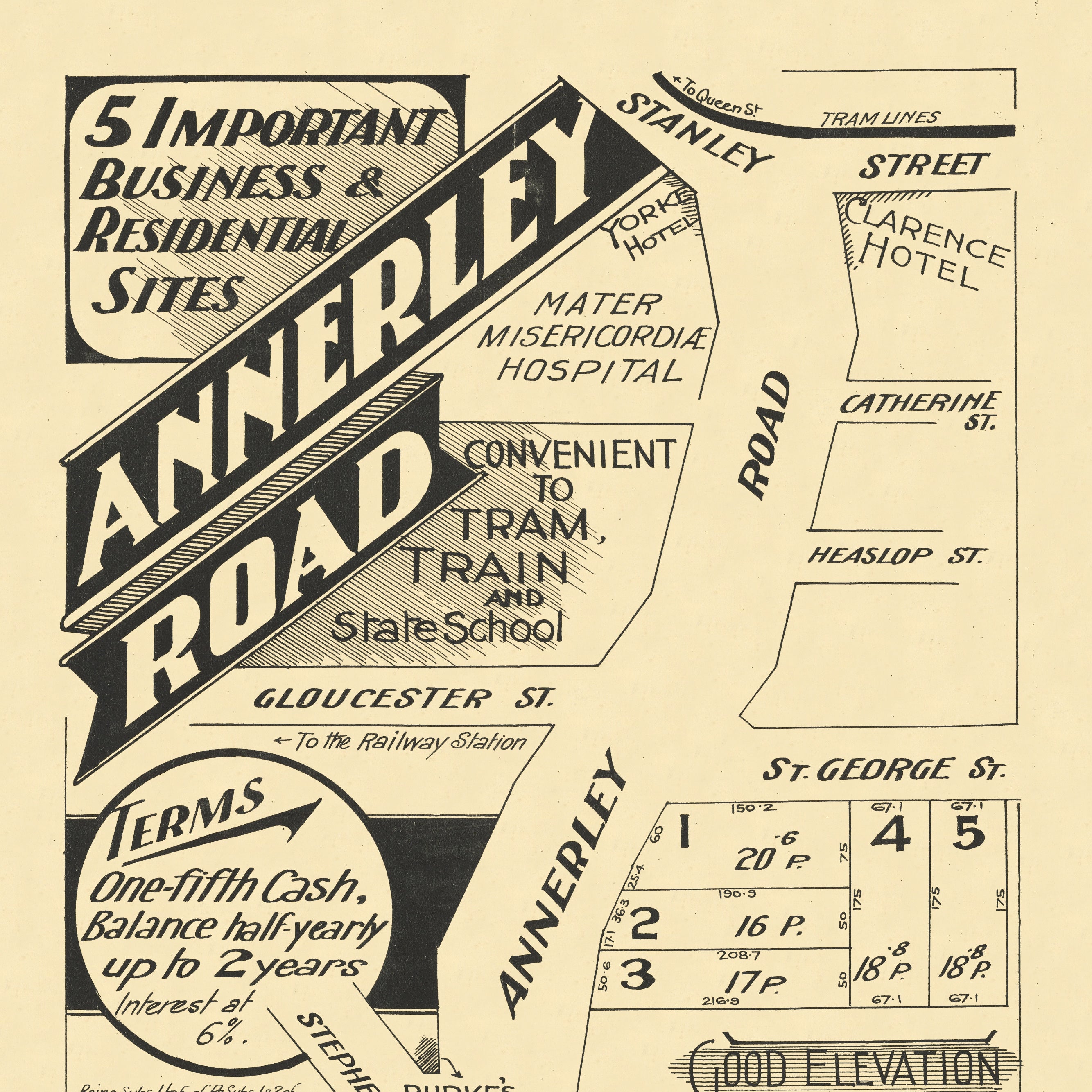 1922 Woolloongabba - Annerley Road