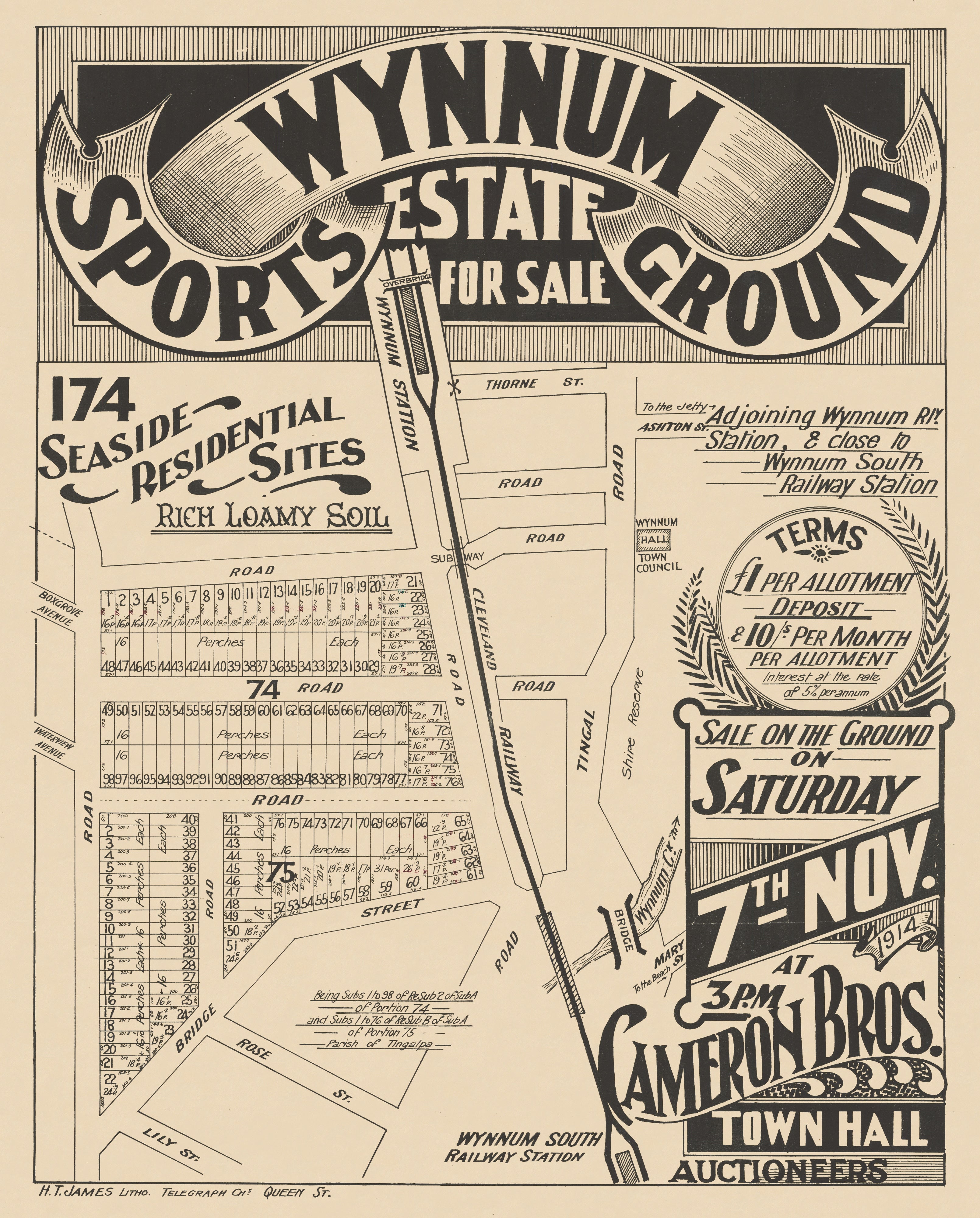1914 Wynnum - Wynnum Sports Ground Estate